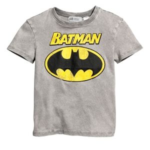 H&M washed grey T-Shirt Batman size US 6-8